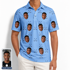 Men's Iron Icons Custom Face Polo Shirt