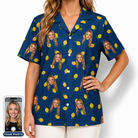 Women's Lemon Lilt Custom Face Hawaiian Shirt