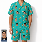 Men's Casting Call Custom Face Shirt & Shorts Set