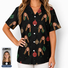 Women's Cranberry Charms Custom Face Hawaiian Shirt