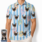Men's Paisley Pooches Custom Dog Face Polo Shirt