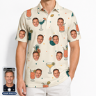 Men's Mango Matrimony Custom Face Polo Shirt
