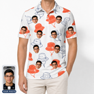 Men's Hooked Brims Custom Face Polo Shirt