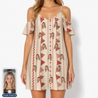 Women's Home Huddle Custom Face Off-Shoulder Dress