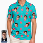 Men's Razzle Riot Custom Face Polo Shirt