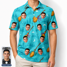 Men's Broom Zoom Custom Face Polo Shirt