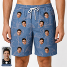 Men's Neck Appeal Custom Face Beach Shorts