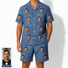 Men's Fondant Foam Custom Face Shirt & Shorts Set