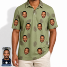 Men's Cone Carolers Custom Face Polo Shirt