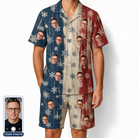 Men's Crystal Cascade Custom Face Shirt & Shorts Set