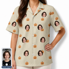 Women's Fiery Fiends Custom Face Hawaiian Shirt