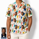 Men's Tulle Tumble Custom Face Hawaiian Shirt