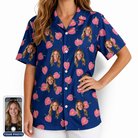 Women's Arum Around Custom Face Hawaiian Shirt