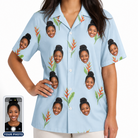 Women's Heliconia Hooray Custom Face Hawaiian Shirt