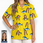Women's Bluefin Banter Custom Face Hawaiian Shirt