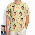 Men's Shimmer Shindig Custom Face Polo Shirt