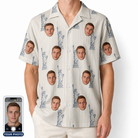 Men's Harbor Halo Custom Face Hawaiian Shirt