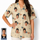 Women's Freedom Shades Custom Face Hawaiian Shirt