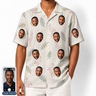 Men's Tropical Tippytoes Custom Face Hawaiian Shirt