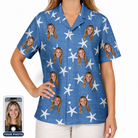 Women's Starfish Swerve Custom Face Hawaiian Shirt