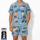 Men's Aero Barkers Custom Dog Face Shirt & Shorts Set