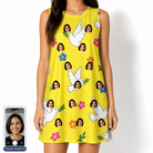 Women's Dovebound Daydream Custom Face Tank Dress
