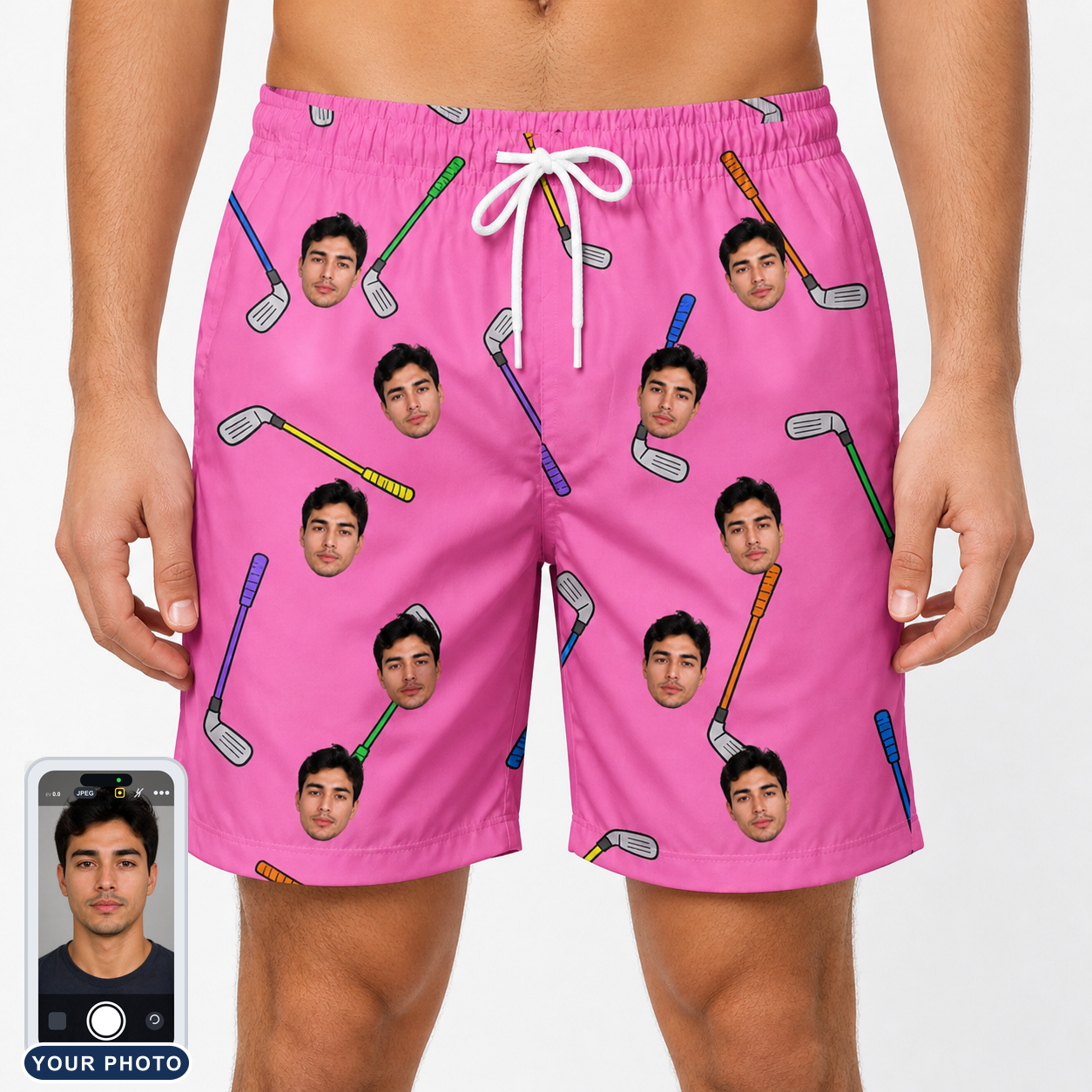 Men's Loft Legends Custom Face Beach Shorts