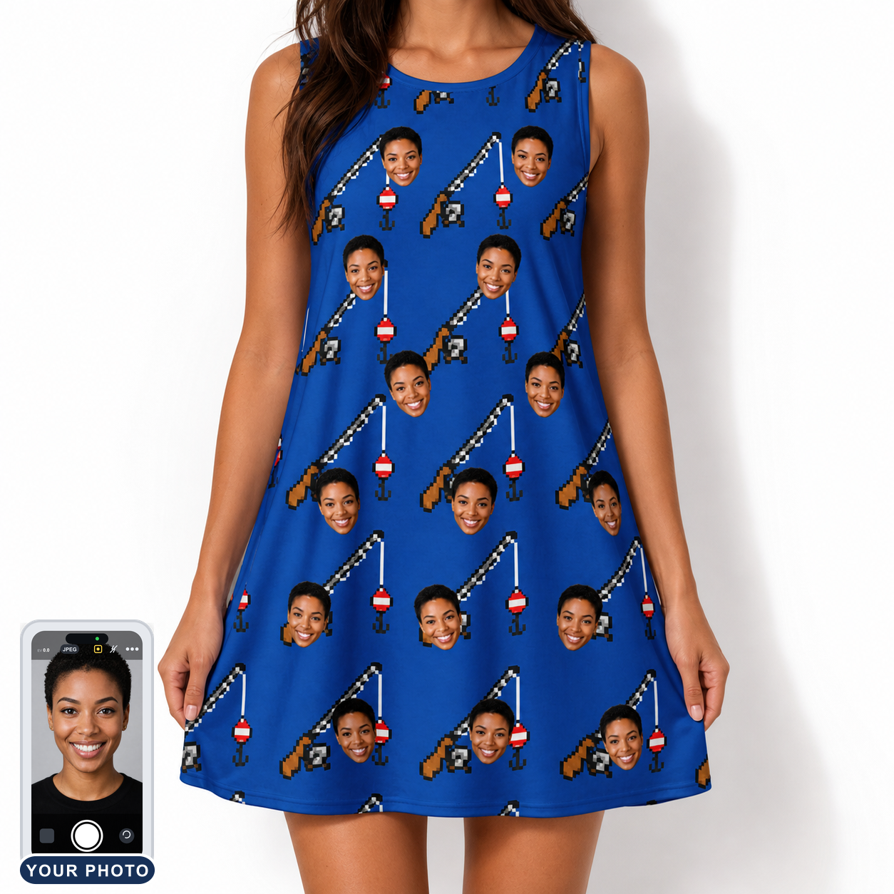 Women's Rod Rodeo Custom Face Tank Dress