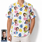 Men's Guppy Gyrations Custom Face Hawaiian Shirt