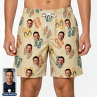 Men's Strap Squad Custom Face Beach Shorts