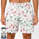 Men's Merry Circuits Custom Dog Face Beach Shorts