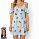 Women's Sandbar Signets Custom Face Off-Shoulder Dress
