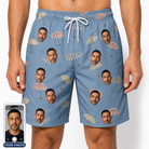 Men's Umbrella Uproar Custom Face Beach Shorts