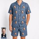 Men's Jade Jetset Custom Face Shirt & Shorts Set
