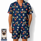 Men's December Dangles Custom Cat Face Shirt & Shorts Set