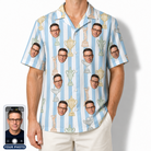 Men's Green Glory Custom Face Hawaiian Shirt