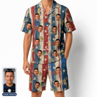 Men's Fishful Thinking Custom Face Shirt & Shorts Set