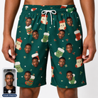 Men's Chimney Cheer Custom Face Beach Shorts