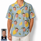 Men's Zesty Zigzags Custom Face Hawaiian Shirt