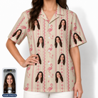 Women's Waddle Wink Custom Face Hawaiian Shirt