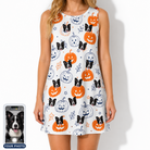 Women's Jack O'Jitters Custom Dog Face Tank Dress
