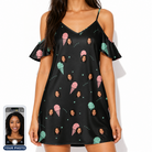 Women's Sundae Shore Custom Face Off-Shoulder Dress
