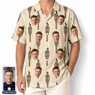 Men's Rattan Radiance Custom Face Hawaiian Shirt
