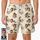 Men's Vinyl Vista Custom Face Beach Shorts