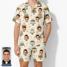 Men's Frosting Fanfare Custom Face Shirt & Shorts Set