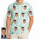 Men's Phantom Phalanges Custom Face Polo Shirt