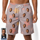 Men's Flurry Fanfare Custom Face Beach Shorts