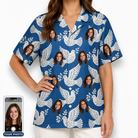 Women's Pearlwing Promise Custom Face Hawaiian Shirt