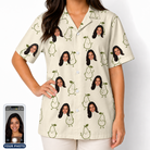 Women's Pear Pressure Custom Face Hawaiian Shirt