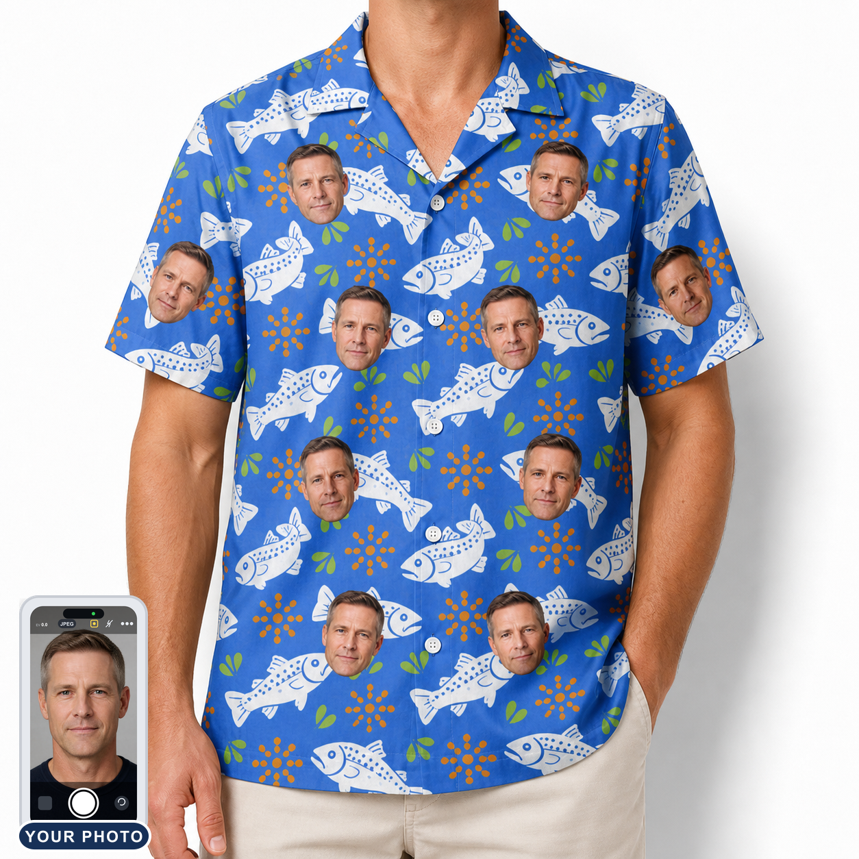 Men's River Rascals Custom Face Hawaiian Shirt
